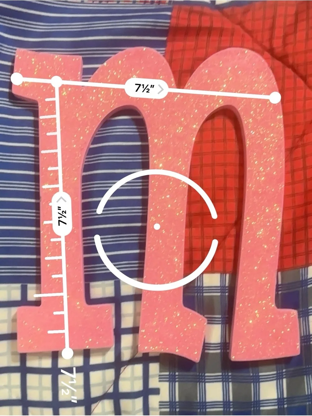 Hobby Lobby Glitter Pink Letter 